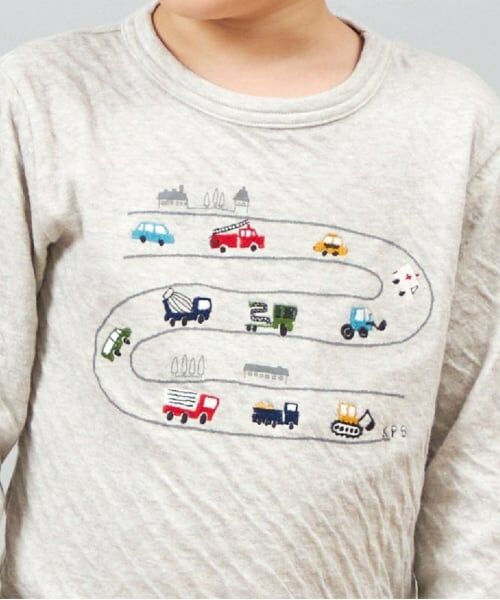 KP / ケーピー Tシャツ | KPBOY 日本製/車モチーフオーガニック接結長袖Ｔシャツ(80～150) | 詳細4