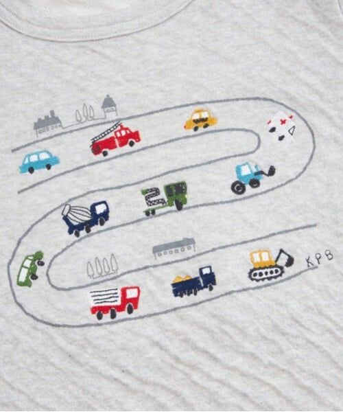 KP / ケーピー Tシャツ | KPBOY 日本製/車モチーフオーガニック接結長袖Ｔシャツ(80～150) | 詳細5