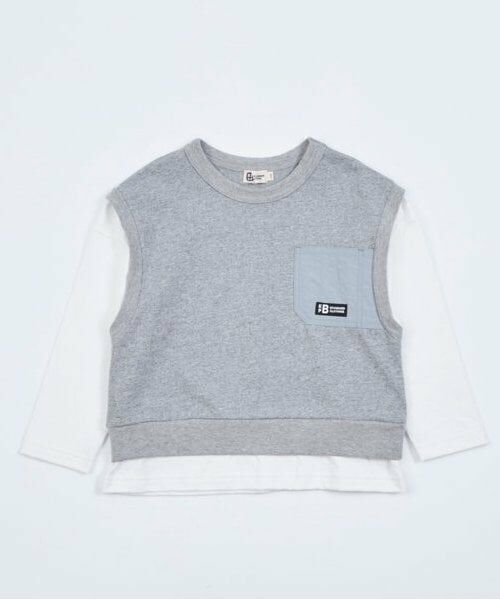 KP / ケーピー Tシャツ | KPBOY ベスト重ね着風Tシャツ(110～160) | 詳細1