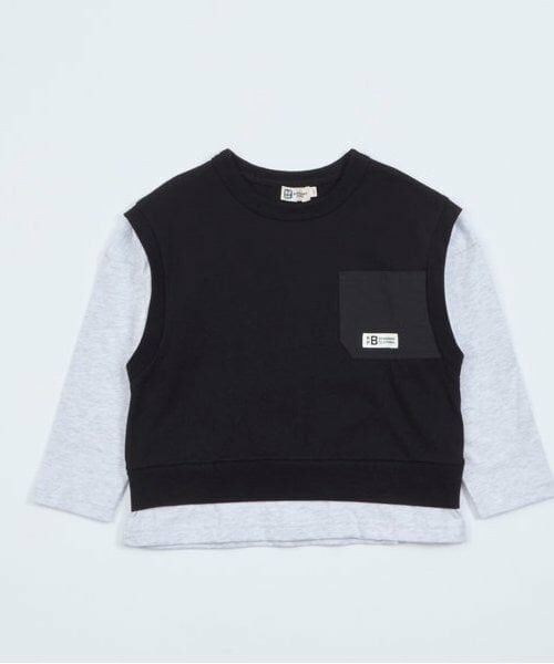 KP / ケーピー Tシャツ | KPBOY ベスト重ね着風Tシャツ(110～160) | 詳細2