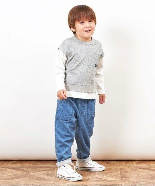 KP / ケーピー Tシャツ | KPBOY ベスト重ね着風Tシャツ(110～160) | 詳細7