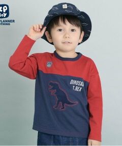 KP / ケーピー Tシャツ | KPBOY 日本製/恐竜モチーフ長袖Ｔシャツ(80～140)