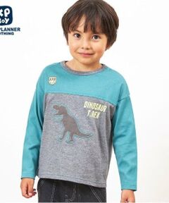 KP / ケーピー Tシャツ | KPBOY 日本製/恐竜モチーフ長袖Ｔシャツ(80～140)