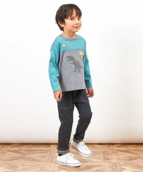 KP / ケーピー Tシャツ | KPBOY 日本製/恐竜モチーフ長袖Ｔシャツ(80～140) | 詳細10