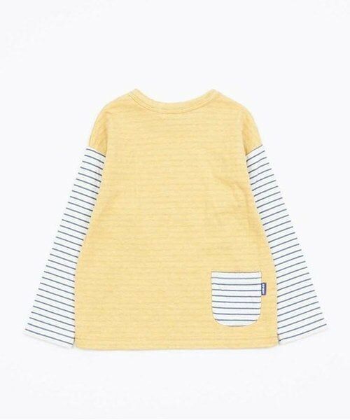 KP / ケーピー Tシャツ | KPBOY クマモチーフの接結ボーダー天竺長袖Ｔシャツ(80～110) | 詳細1