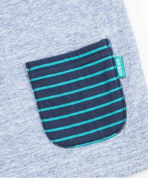 KP / ケーピー Tシャツ | KPBOY クマモチーフの接結ボーダー天竺長袖Ｔシャツ(80～110) | 詳細10