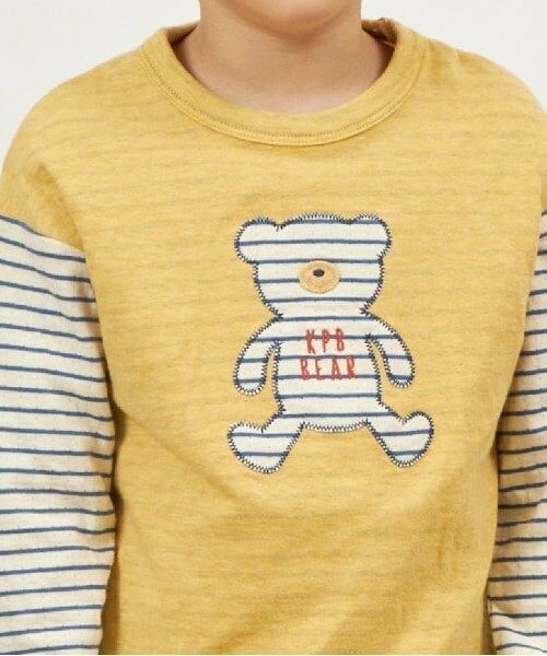 KP / ケーピー Tシャツ | KPBOY クマモチーフの接結ボーダー天竺長袖Ｔシャツ(80～110) | 詳細17