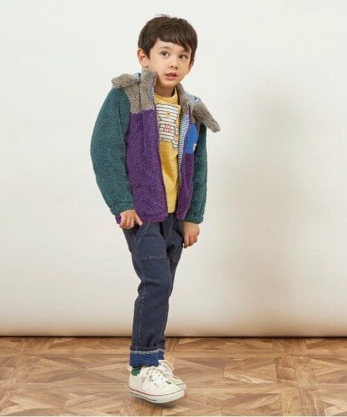 KP / ケーピー Tシャツ | KPBOY クマモチーフの接結ボーダー天竺長袖Ｔシャツ(80～110) | 詳細19