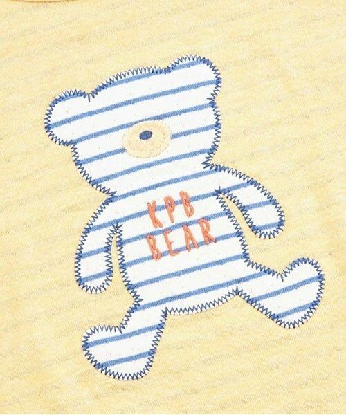 KP / ケーピー Tシャツ | KPBOY クマモチーフの接結ボーダー天竺長袖Ｔシャツ(80～110) | 詳細3