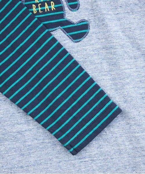 KP / ケーピー Tシャツ | KPBOY クマモチーフの接結ボーダー天竺長袖Ｔシャツ(80～110) | 詳細8