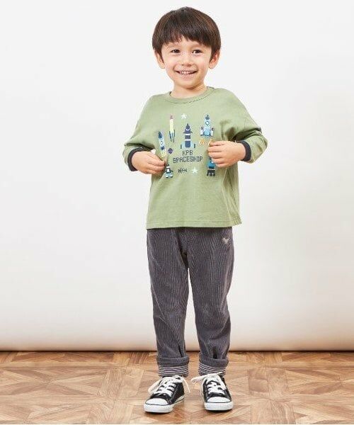 KP / ケーピー Tシャツ | KPBOY シリコンブロックプリント長袖Ｔシャツ(80～150) | 詳細11