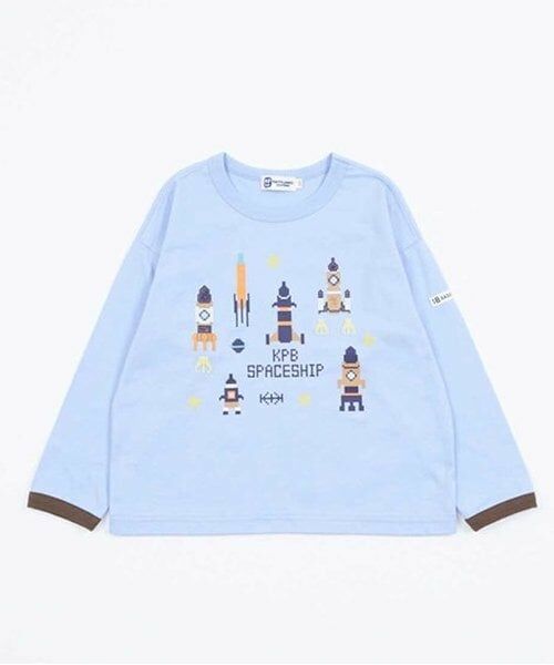 KP / ケーピー Tシャツ | KPBOY シリコンブロックプリント長袖Ｔシャツ(80～150) | 詳細2