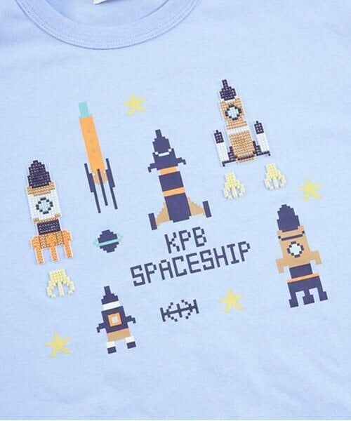 KP / ケーピー Tシャツ | KPBOY シリコンブロックプリント長袖Ｔシャツ(80～150) | 詳細3