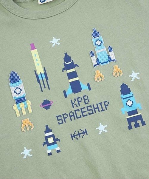 KP / ケーピー Tシャツ | KPBOY シリコンブロックプリント長袖Ｔシャツ(80～150) | 詳細6