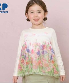KP / ケーピー Tシャツ | KP 花柄チュールレイヤードチュニック(80～150)