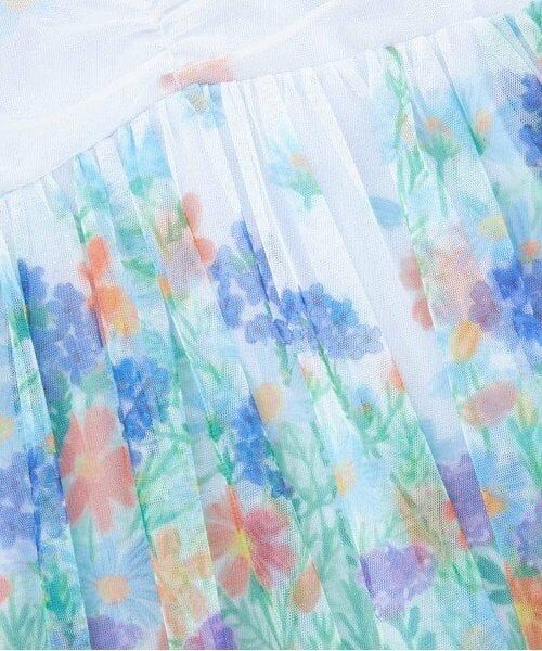 KP / ケーピー Tシャツ | KP 花柄チュールレイヤードチュニック(80～150) | 詳細6