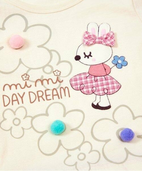 KP / ケーピー Tシャツ | KP うさぎアップリケ長袖チュニック(80～140) | 詳細3