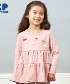 KP / ケーピー Tシャツ | KP うさぎ刺しゅうティアードチュニック(80～140)