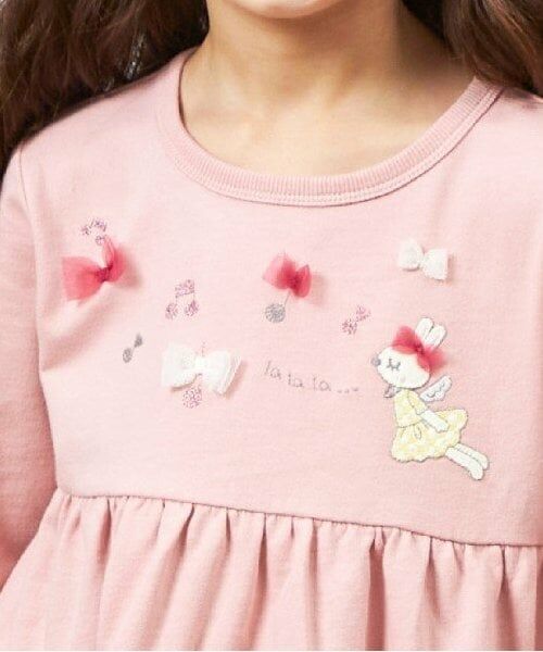KP / ケーピー Tシャツ | KP うさぎ刺しゅうティアードチュニック(80～140) | 詳細15