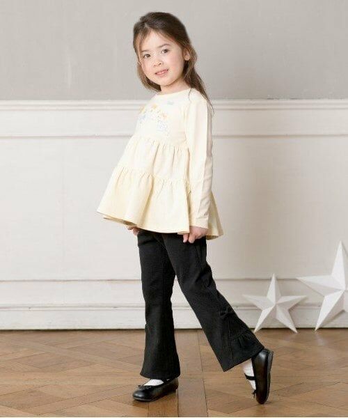 KP / ケーピー Tシャツ | KP うさぎ刺しゅうティアードチュニック(80～140) | 詳細7