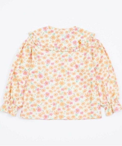 KP / ケーピー シャツ・ブラウス | KP ビッグカラーコスモス柄ブラウス(100～150) | 詳細2