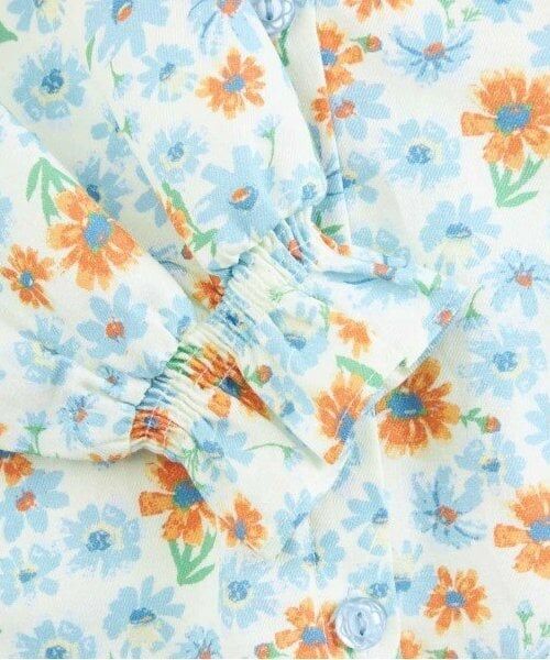 KP / ケーピー シャツ・ブラウス | KP ビッグカラーコスモス柄ブラウス(100～150) | 詳細4