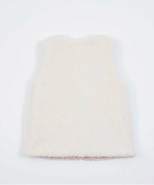 KP / ケーピー ダウンジャケット・ベスト | KP キルト&ボア リバーシブルベスト(90～150) | 詳細1