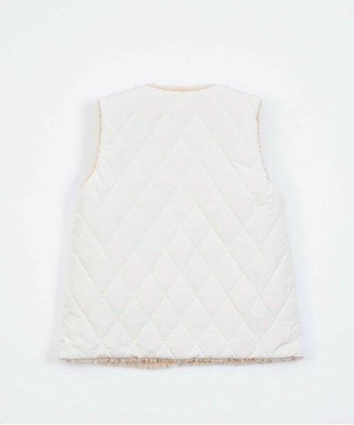KP / ケーピー ダウンジャケット・ベスト | KP キルト&ボア リバーシブルベスト(90～150) | 詳細12