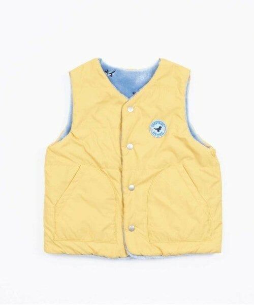 KP / ケーピー ダウンジャケット・ベスト | KPBOY 恐竜リバーシブル裏ボア中綿ベスト(80～130) | 詳細12