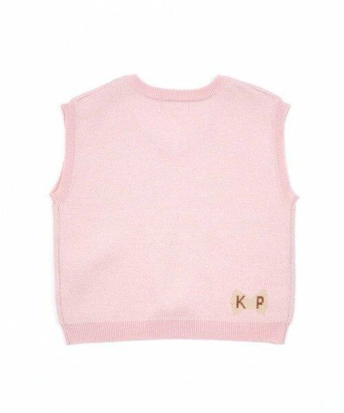 KP / ケーピー ダウンジャケット・ベスト | KP うさぎ＆ネコ ニットベスト(90～150) | 詳細5