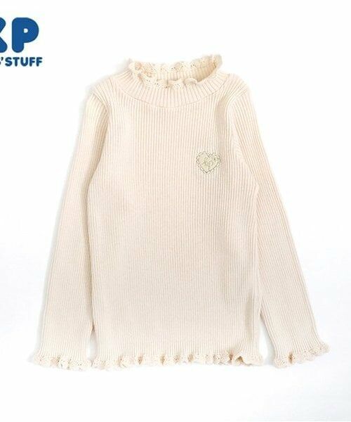 KP / ケーピー ニット・セーター | KP ハイネックリブ編みセーター(80～90)（オフ ホワイト）