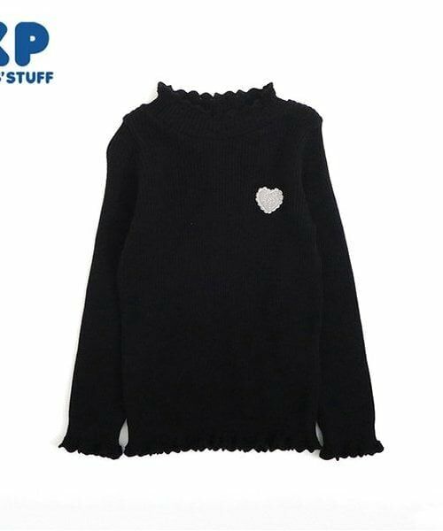 KP / ケーピー ニット・セーター | KP ハイネックリブ編みセーター(80～90)（黒）