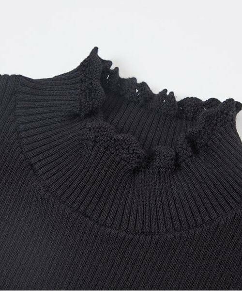 KP / ケーピー ニット・セーター | KP ハイネックリブ編みセーター(100～160) | 詳細4