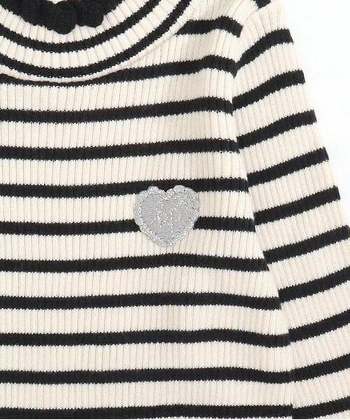 KP / ケーピー ニット・セーター | KP リブ編みボーダーハイネックセーター(80～90) | 詳細4