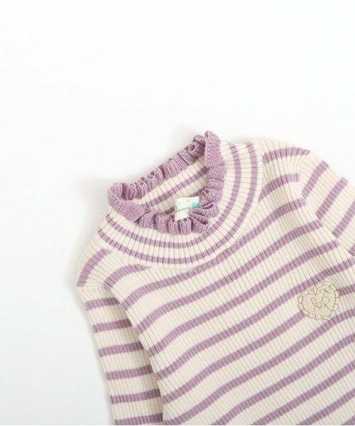 KP / ケーピー ニット・セーター | KP リブ編みボーダーハイネックセーター(80～90) | 詳細8