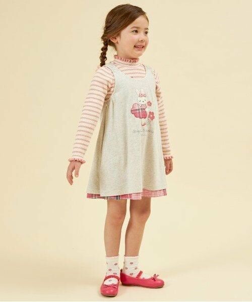 KP / ケーピー ニット・セーター | KP リブ編みボーダーハイネックセーター(100～150) | 詳細13