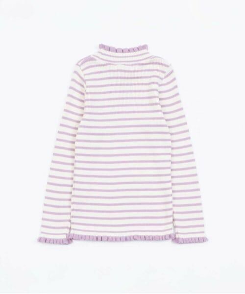 KP / ケーピー ニット・セーター | KP リブ編みボーダーハイネックセーター(100～150) | 詳細2