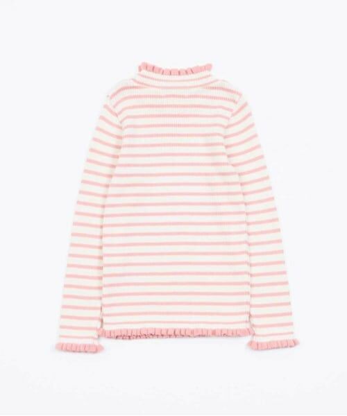 KP / ケーピー ニット・セーター | KP リブ編みボーダーハイネックセーター(100～150) | 詳細3