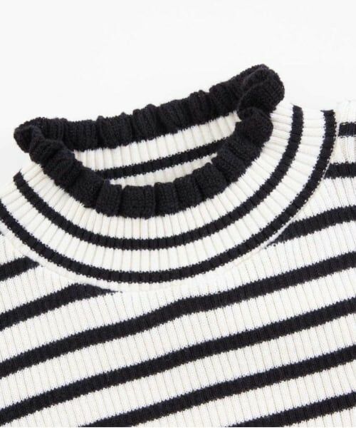 KP / ケーピー ニット・セーター | KP リブ編みボーダーハイネックセーター(100～150) | 詳細5