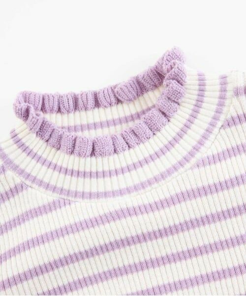 KP / ケーピー ニット・セーター | KP リブ編みボーダーハイネックセーター(100～150) | 詳細8