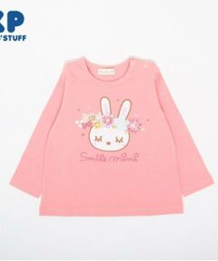 KP / ケーピー Tシャツ | KP 花冠うさぎプリント長袖Tシャツ(80～90)