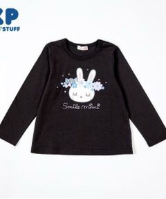 KP / ケーピー Tシャツ | KP 花冠うさぎプリント長袖Tシャツ(80～90)