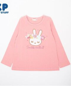 KP / ケーピー Tシャツ | KP 花冠うさぎプリント長袖Tシャツ(100～160)