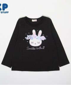 KP / ケーピー Tシャツ | KP 花冠うさぎプリント長袖Tシャツ(100～160)