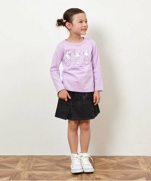 KP / ケーピー Tシャツ | KP アイスうさぎプリント長袖Tシャツ(100～160) | 詳細1