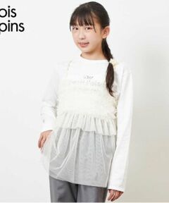 KP / ケーピー Tシャツ | troislapins チュールキャミ＆長袖Tシャツセット(140～160)