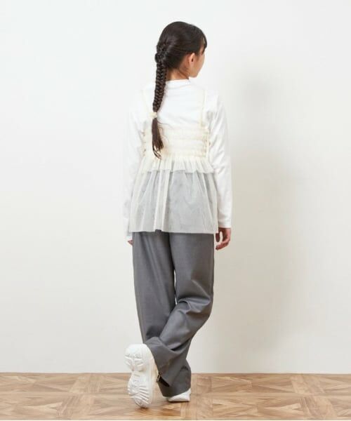 KP / ケーピー Tシャツ | troislapins チュールキャミ＆長袖Tシャツセット(140～160) | 詳細11