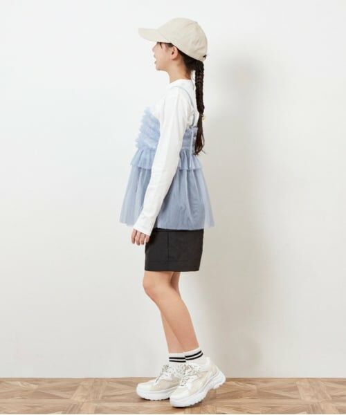 KP / ケーピー Tシャツ | troislapins チュールキャミ＆長袖Tシャツセット(140～160) | 詳細16