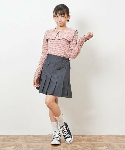 KP / ケーピー Tシャツ | troislapins セーラーカラー長袖プルオーバー(140～160) | 詳細1