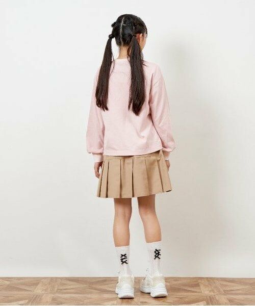 KP / ケーピー Tシャツ | troislapins うさぎワッペン長袖Tシャツ(140～160) | 詳細2